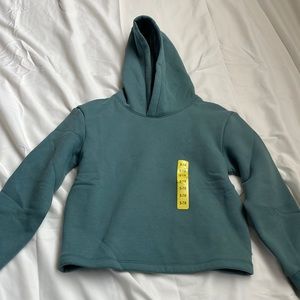Youth fleece hoodie ,siz 7/8,green color warm hoodie for girls.